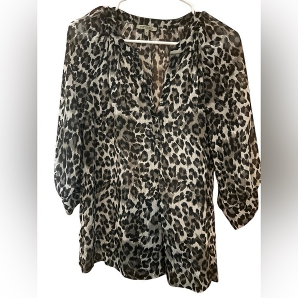 Bordeaux Black and White Patterned Top